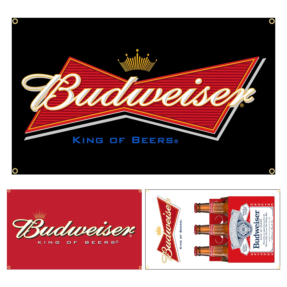 3 X5Ft Budweiser King Of Beers Flag Banner Decorativi 90X150Cm Gioielli