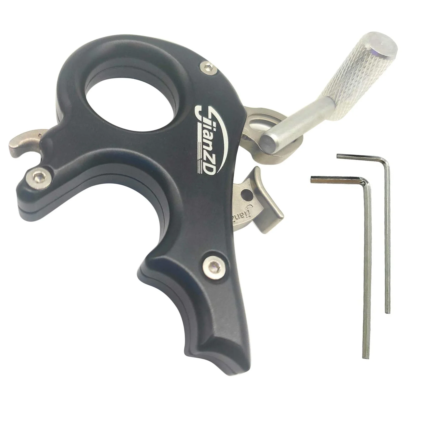 Jianzd Bow Aid Releaser Thumb Release Bow Release Aids 3 Finger Tiro Con L'Arco Release Aids Per Tiro Con L'Arco Frecce E Rilascio Dell'Arco C