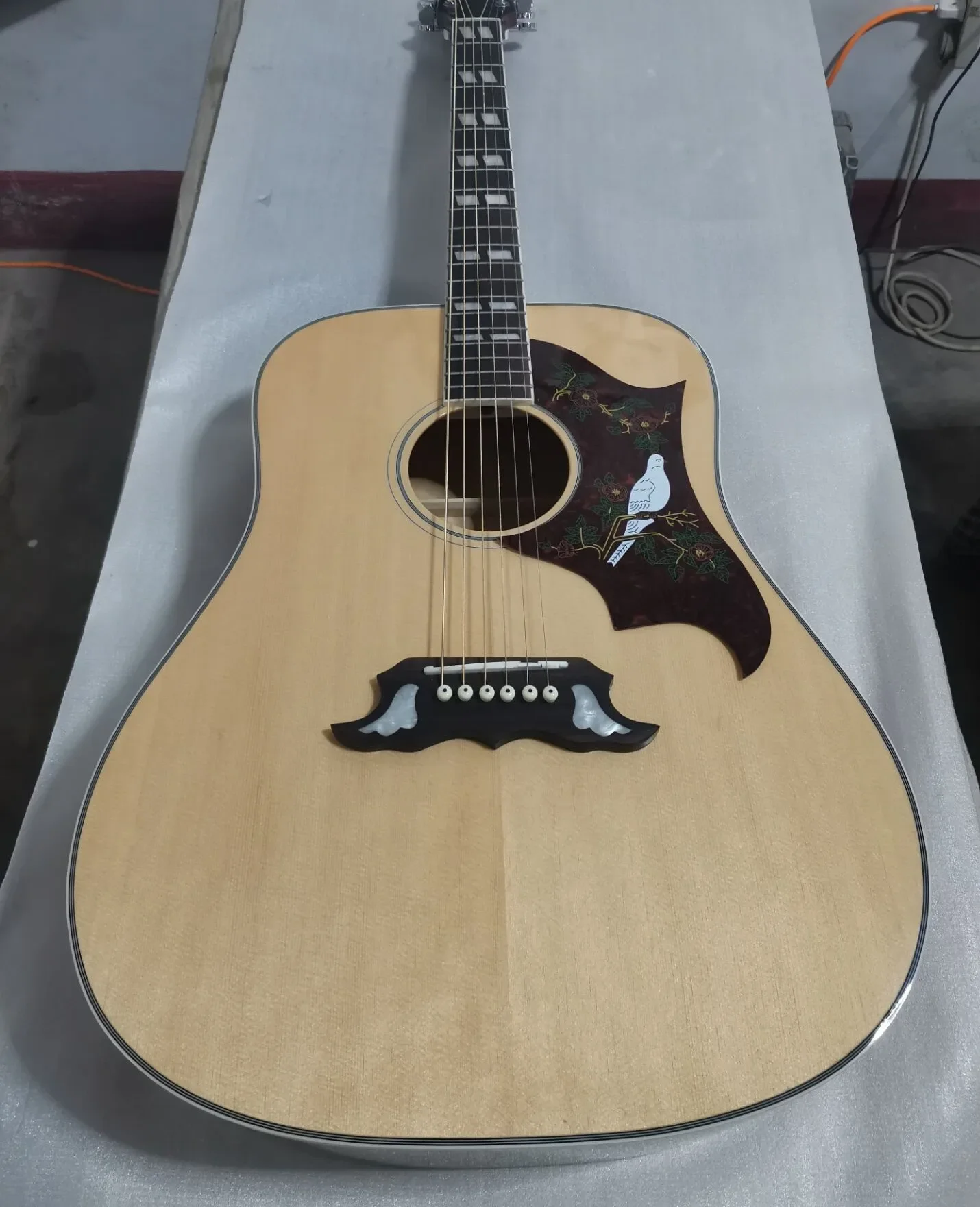 Chitarra Acustica Per Uccelli Personalizzata Di Fabbrica Di Spedizione Gratuita 41 "Chitarra Acustica Chitarra Acustica Solida Naturale Chitarra In Ac