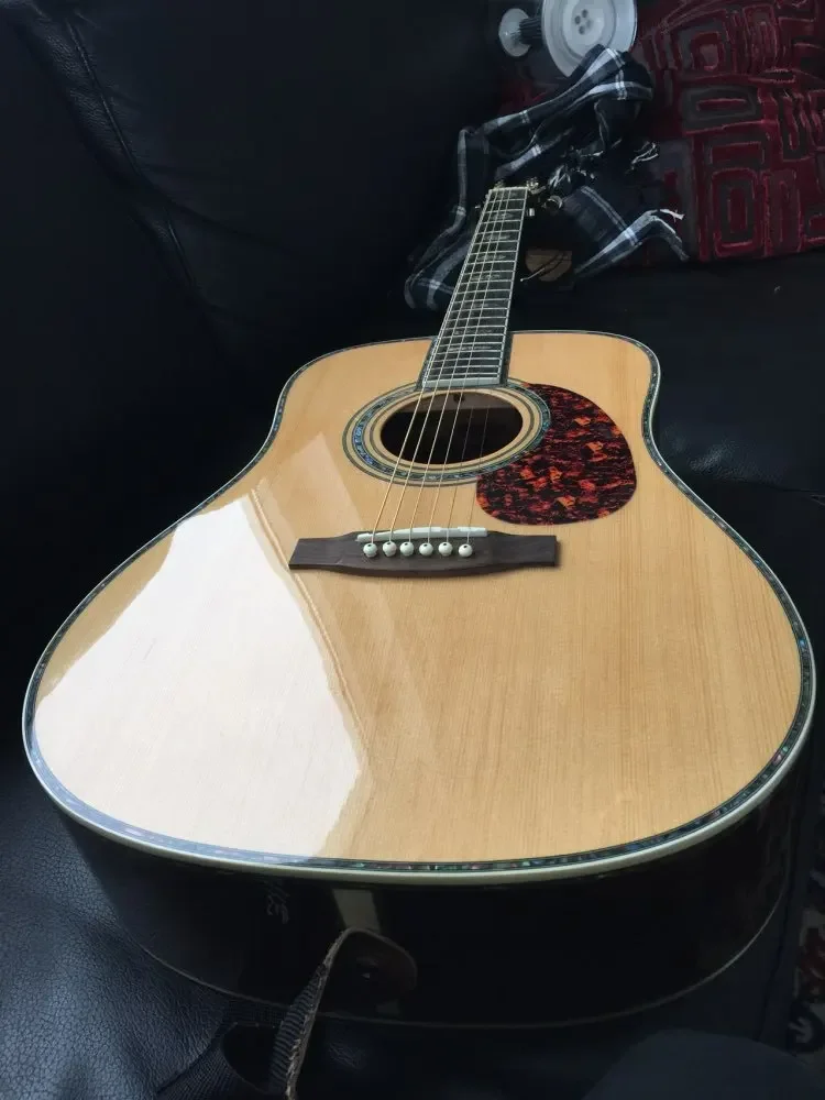 Chitarra Acustica Fatta A Mano Di Spedizione Gratuita 41 Pollici D Chitarra Acustica Chitarra Elettrica Acustica Naturale Solida Superiore