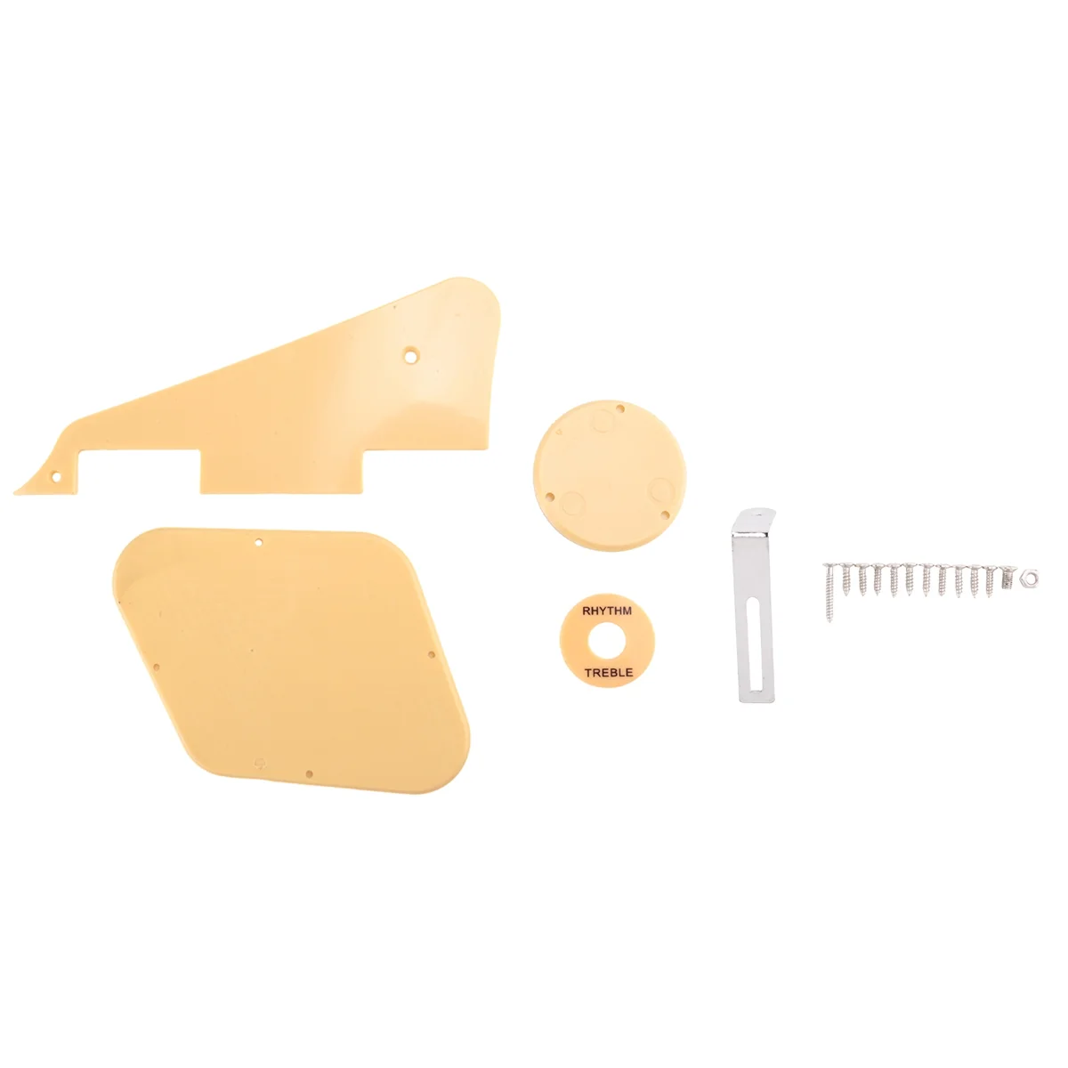 1Set Giallo Pickguard Cavity Switch Covers Pickup Selettore Piastra Staffa Viti Fit Les Paul Guitar Style Kit