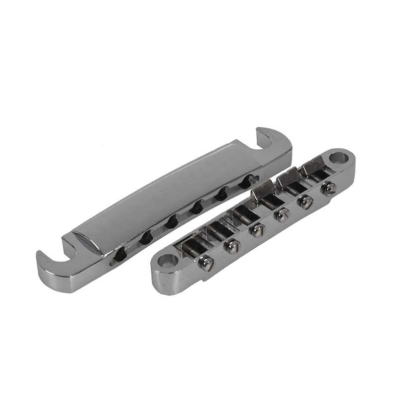 Chitarra Tune-O-Matic Bridge Tailpiece Tail Per Les Paul Lp Style 2 Set