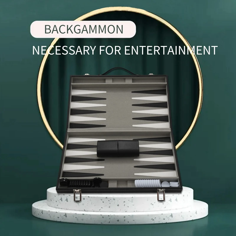 Set Di Backgammon-Set Di Backgammon Classici Da 14.75 Pollici Per Giochi Da Tavolo Per Adulti Set Di Backgammon Antichi Set Di Giochi Per Famiglie