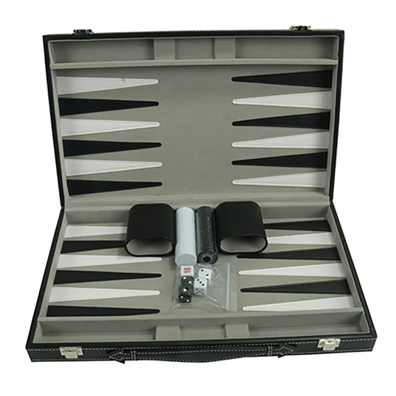 New-Backgammon Set-Set Di Backgammon Classici Da 14.75 Pollici Per Giochi Da Tavolo Per Adulti Set Di Backgammon Antichi Set Di Giochi Per Famiglie