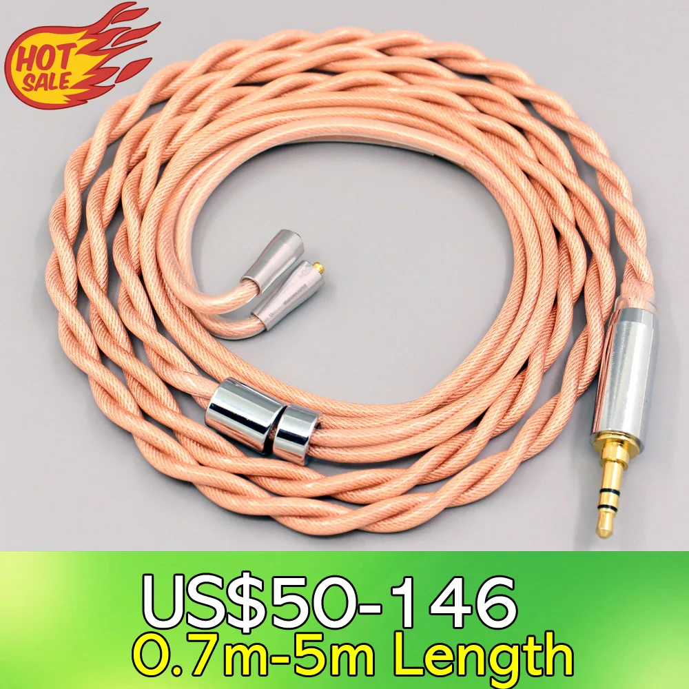 Type6 756 Core Schermatura 7N Litz Occ Cavo Auricolare Per Westone W40 W50 W60 Um10 Um20 Um30 Um40 Um50 Pro Ln007980