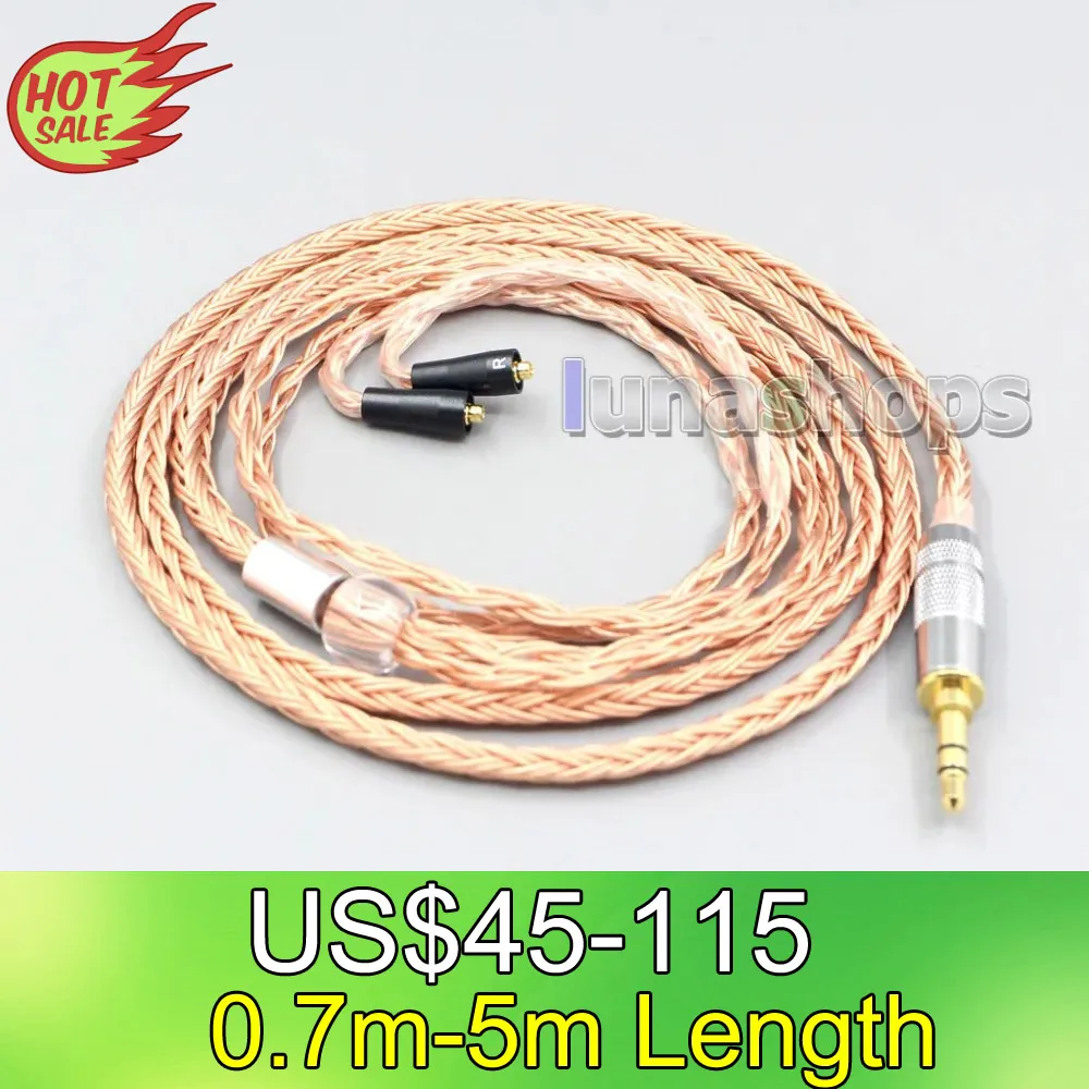 Ln007021 Cavo Per Auricolari 16 Core 99% 7N Occ Bilanciato Per Westone W40 W50 W60 Um10 Um20 Um30 Um40 Um50 Pro