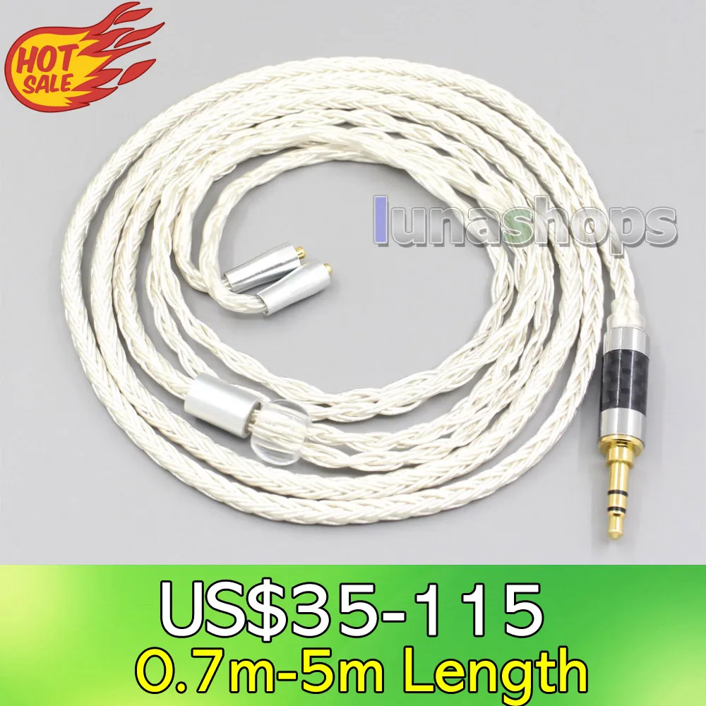 Ln007222 Cavo Auricolare Placcato Argento Occ A 16 Core Per Westone W40 W50 W60 Um10 Um20 Um30 Um40 Um50 Pro