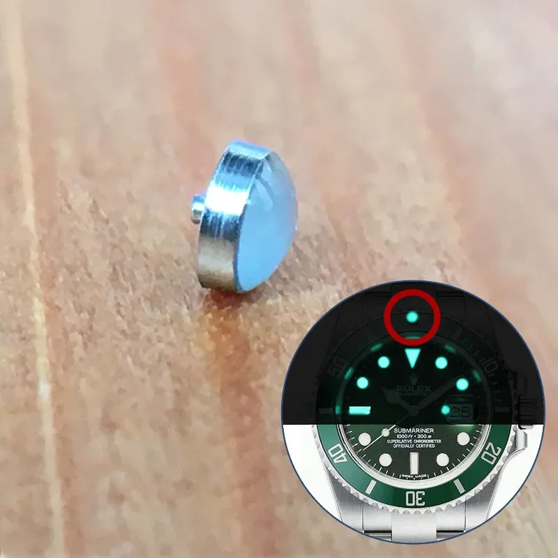 Perline Nottilucenti Blu-Verdi Per Orologio Automatico Rolex Sub Submariner