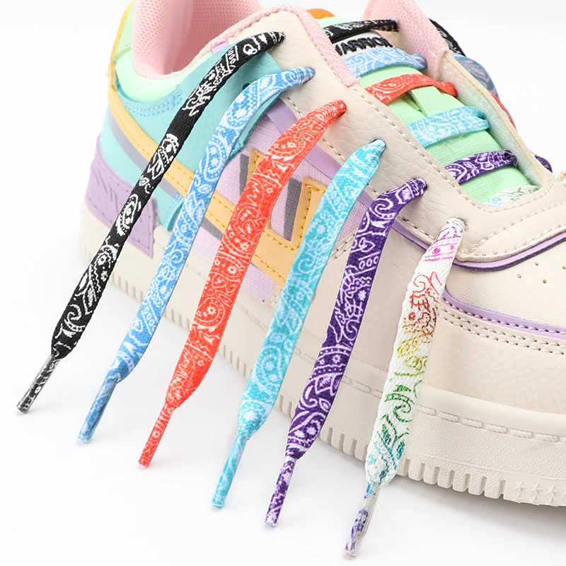 Nuovi Lacci Piatti Fiore Anacardi Af1/Aj Sneakers Lacci Per Scarpe Moda Af1/Aj Lacci Sportivi 120/140/160Cm Accessori Per Scarpe