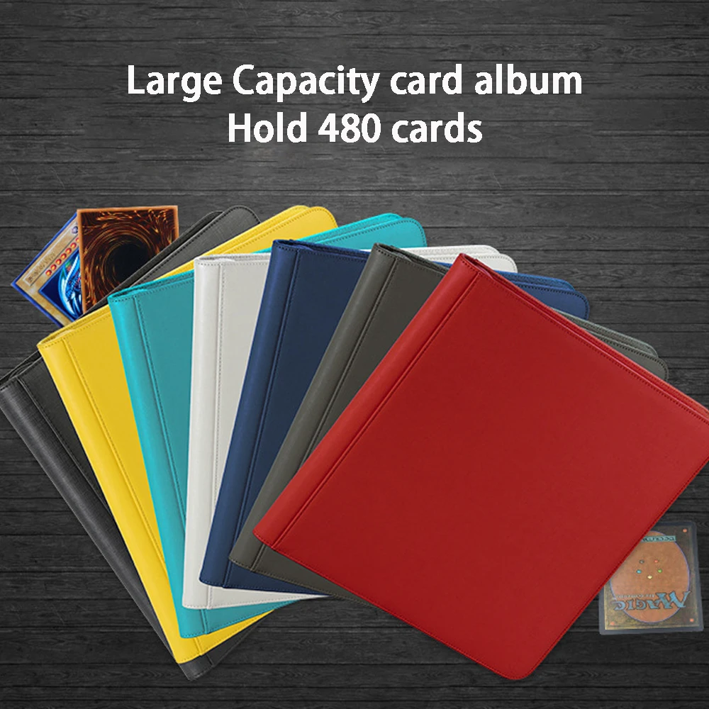 Pu Carta Da Gioco Di Grande Capacità Carte Da Libro Collettrici Porta Album Collezione Album Protector Accessorio Tenere 480 Carte Per Pokemon/
