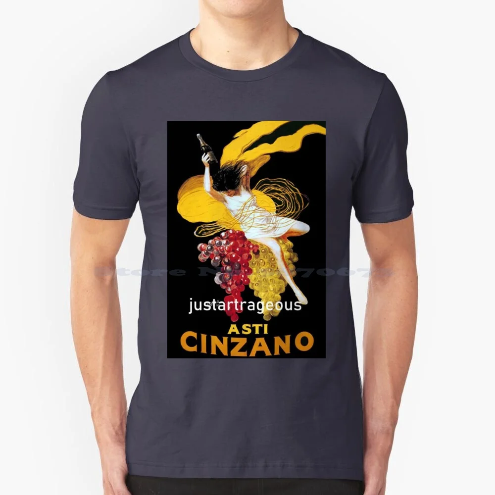 Drink Anggur Dance Yellow And Purple T Shirt 100% Cotton Tee Wine Cocktail Asti Love Beauty Campari Fly Bar Beer Cizano