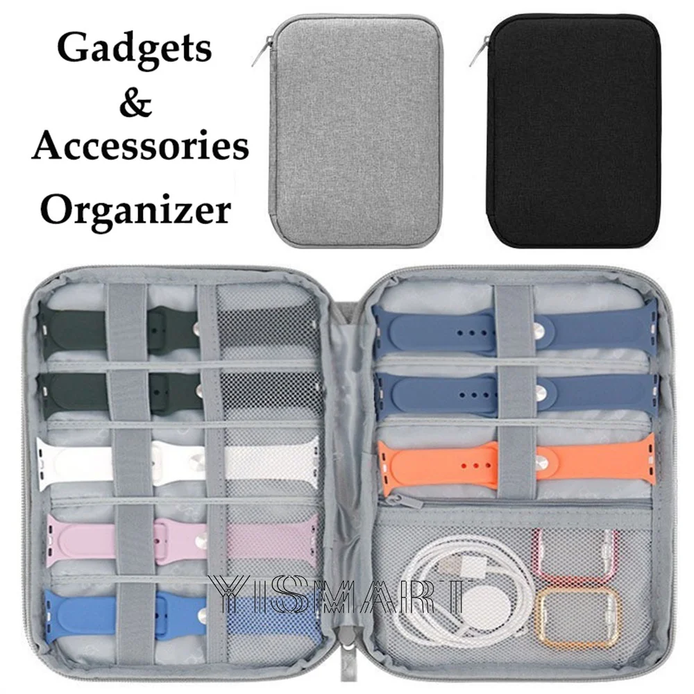 Portable Watch Strap Organizer For Apple Watch Watch Band Box Storage Bag Watchband Holder Iwatch Travel Case Pouch