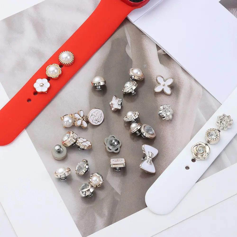 1Pc Watch Band Ornament Per Apple Watch Fashion Strap Anello Decorativo Nails Strap Accessori Per Iwatch