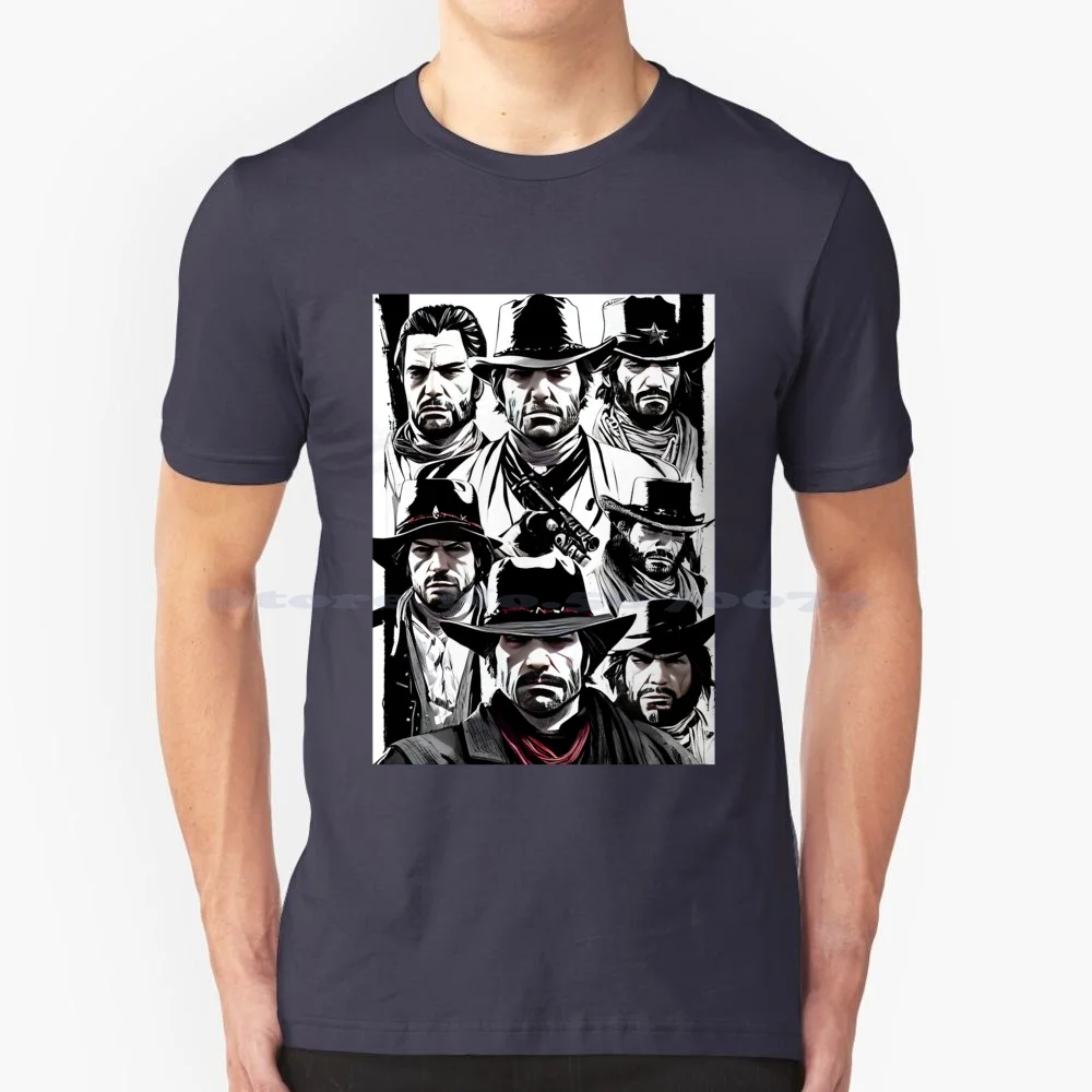 Redemption-Posse Up!!! Maglietta 100% Cotone Tee Redemption 2 Rdr2 Arthur Morgan Cowboy Gaming John Marston Western Ps4 Horse
