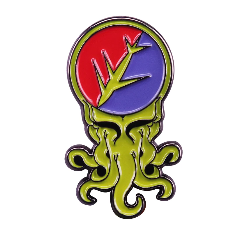 Pin Smalto Pop Crossover Cthulhu Morto Capiente Strano Aggiunta Occulto