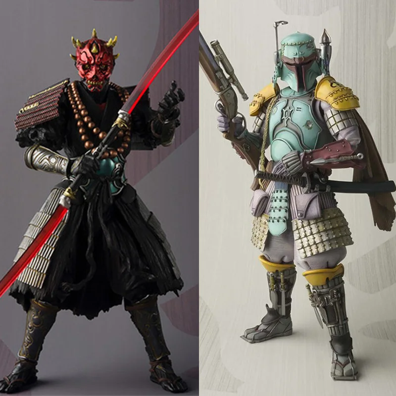 Star Wars Figure Boba Fett Darth Maul Action Figures Samurai Taisho Death Star Armor Akazonae Royal Guard Taikoyaku Toy