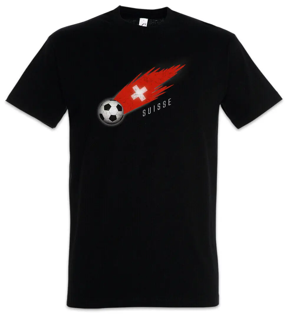 Svizzera Football Comet I T Shirt Swiss Flag Flag Football Svizzera