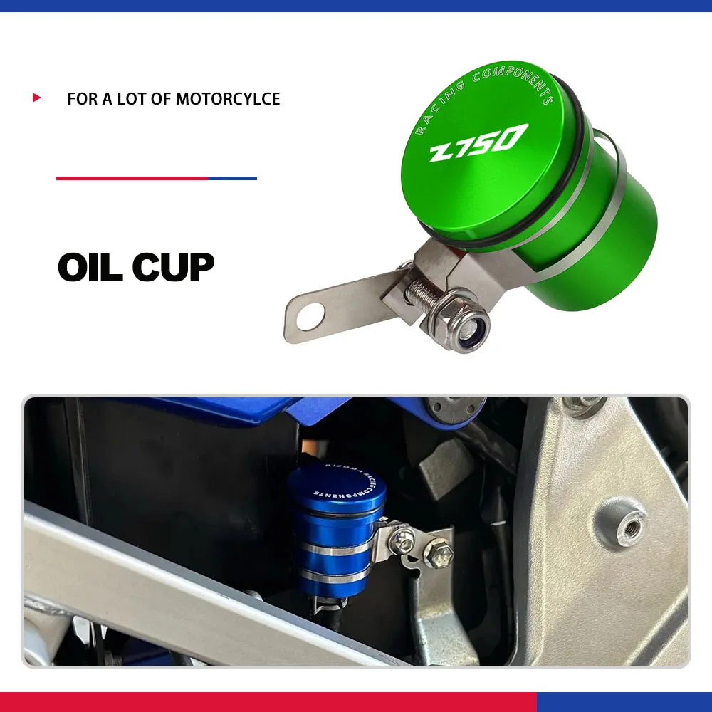 Per Kawasaki Z750 Z 750 Z750 2005 - 2012 Moto Freno Frizione Serbatoio Cilindro Fluido Serbatoio Olio Tazza Olio Fluido Tazza Accessori