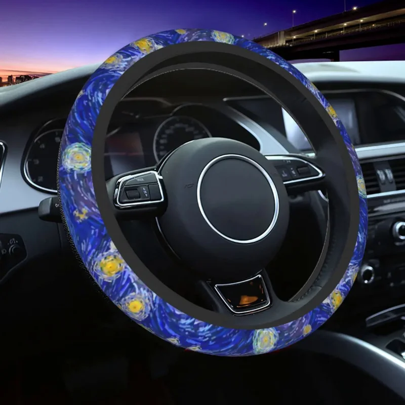 Scottish Terrier Van Gogh Starry Night Coprivolante Per Auto 38Cm Scottie Dog Auto Coprivolante Car-Styling