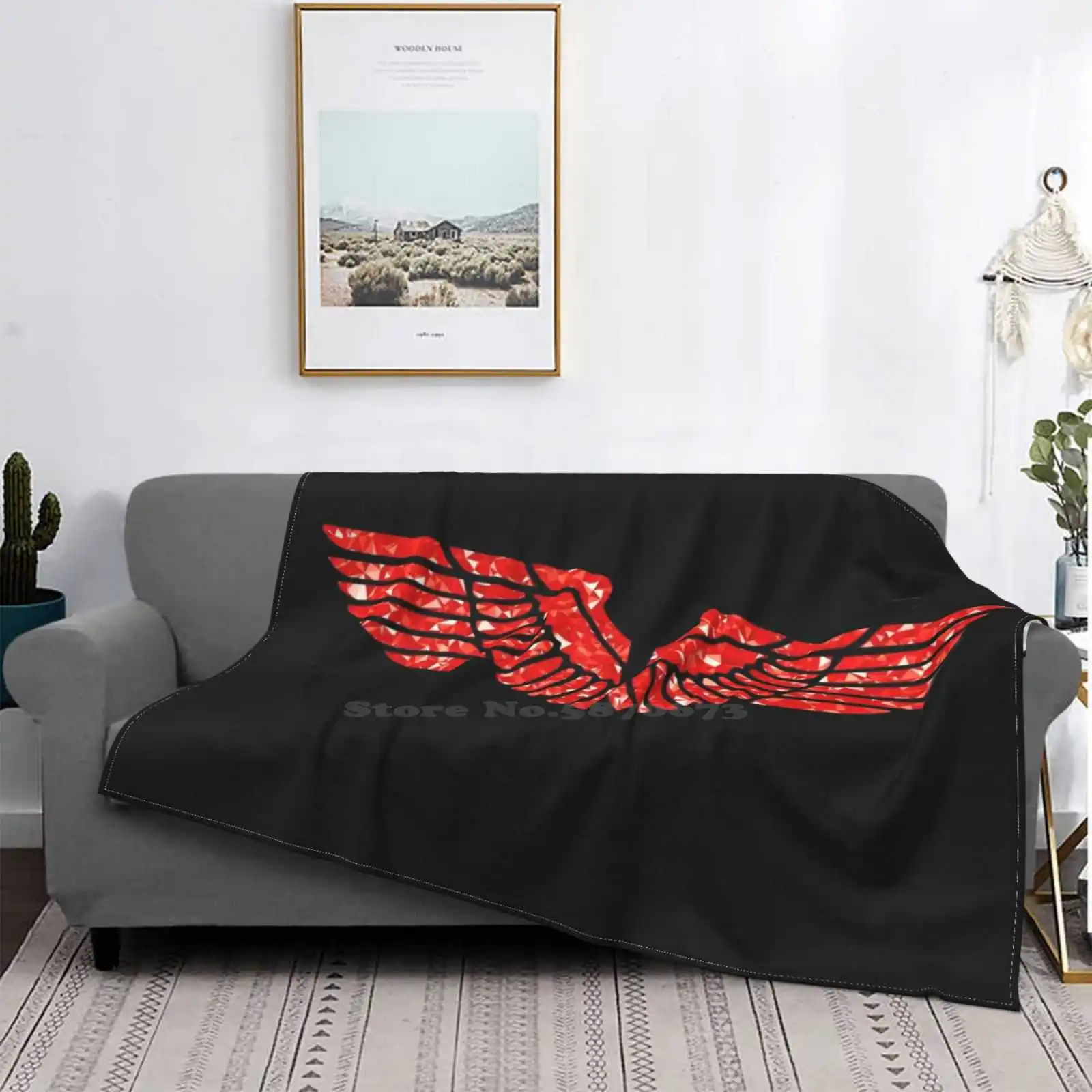 Red Eagle Ultima Coperta Super Morbida E Leggera E Sottile Ala Aquila Rossa