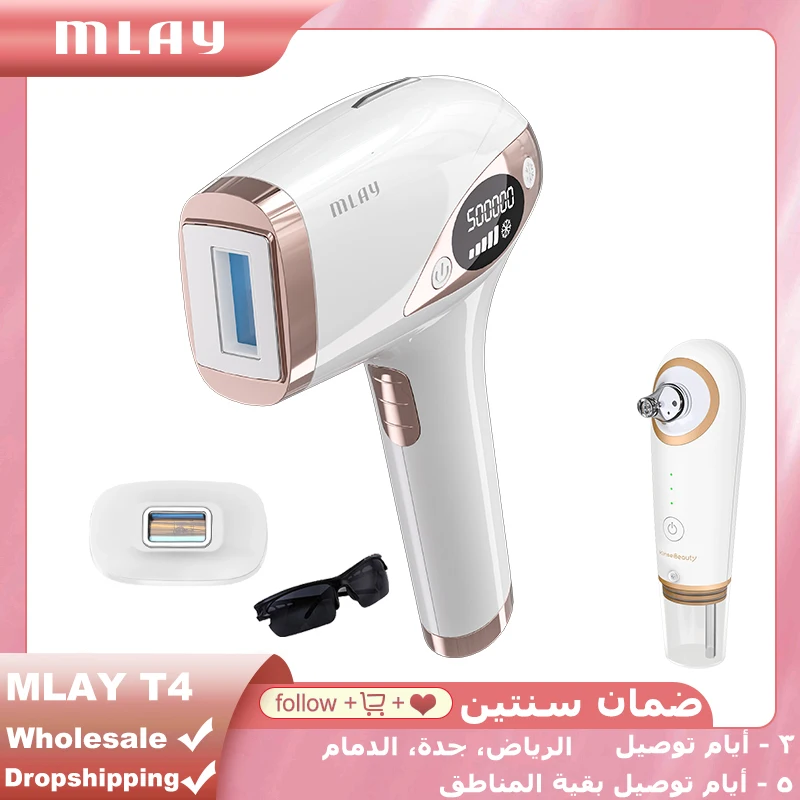 Mlay Laser T4 Laser Dispositivo Di Depilazione Laser Depilazione Ghiaccio Freddo Ipl Epilazione Flash 500000 Mlay Ipl Depilazione Indolore