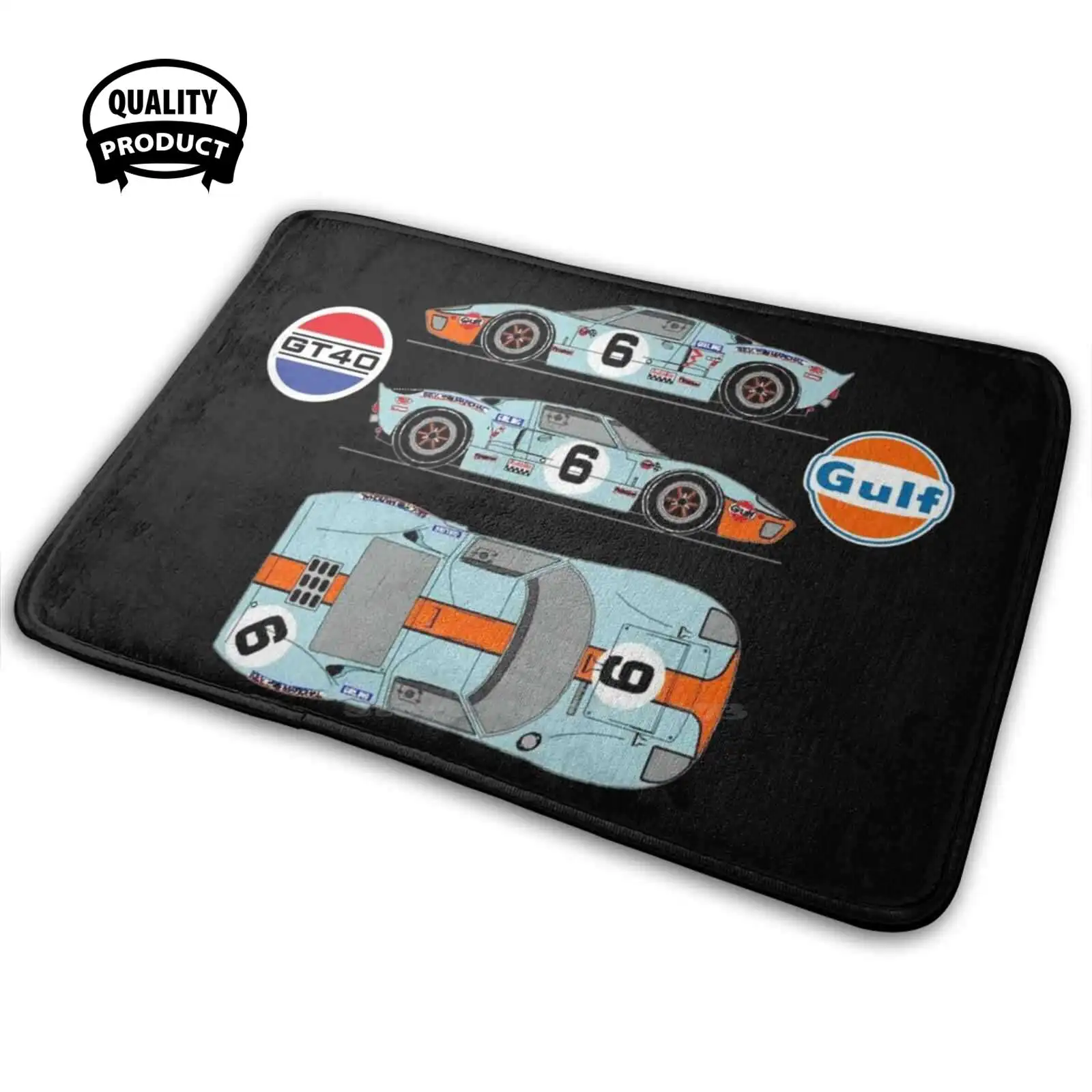 Ford Gt40 - Race0001 3D Articoli Per La Casa Tappeto Tappeto Cuscino Gt Gt40 Car Sports Race Le Mans Fast Hot Cool Trendy Trend