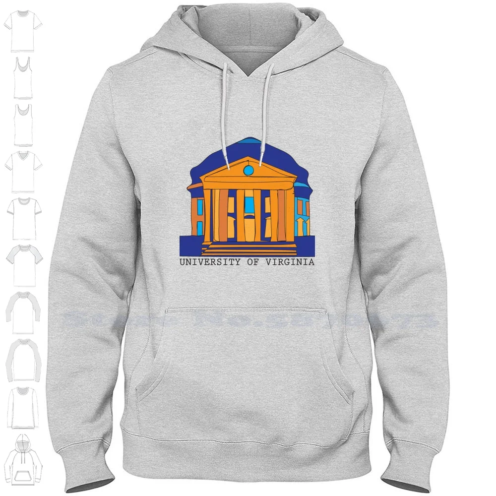 Uva Rotunda Streetwear Sport Felpa Con Cappuccio Felpa University Virginia Rotunda Uva Thomas Jasper College Laptop Charlottville