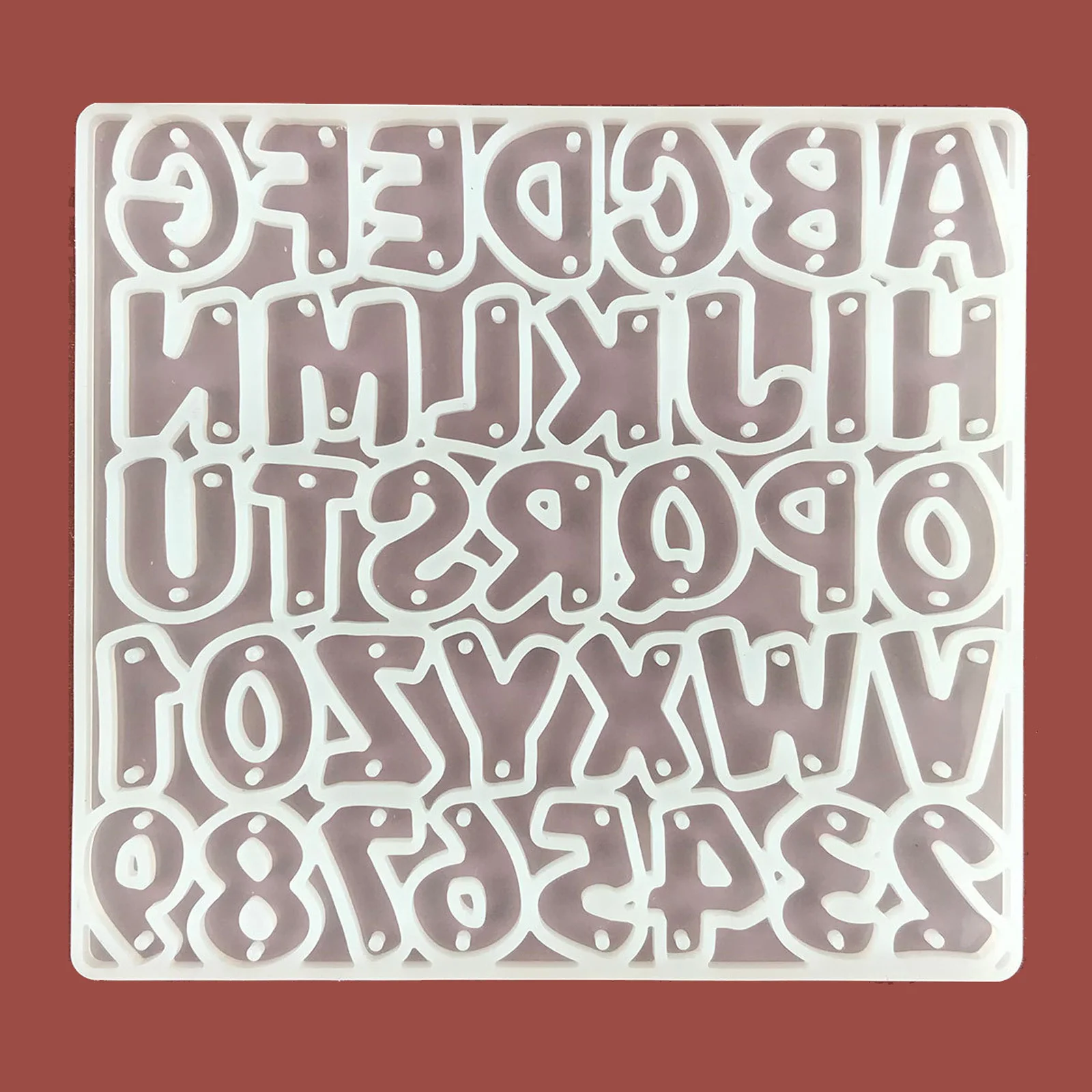 Lettera Maiuscola Fai-Da-Te Stampo In Silicone Lettera Maiuscola Con Stampo Per Fori Per Alfabeto In Resina Uv Stampo Da A A Z Forniture D'Arte In Res