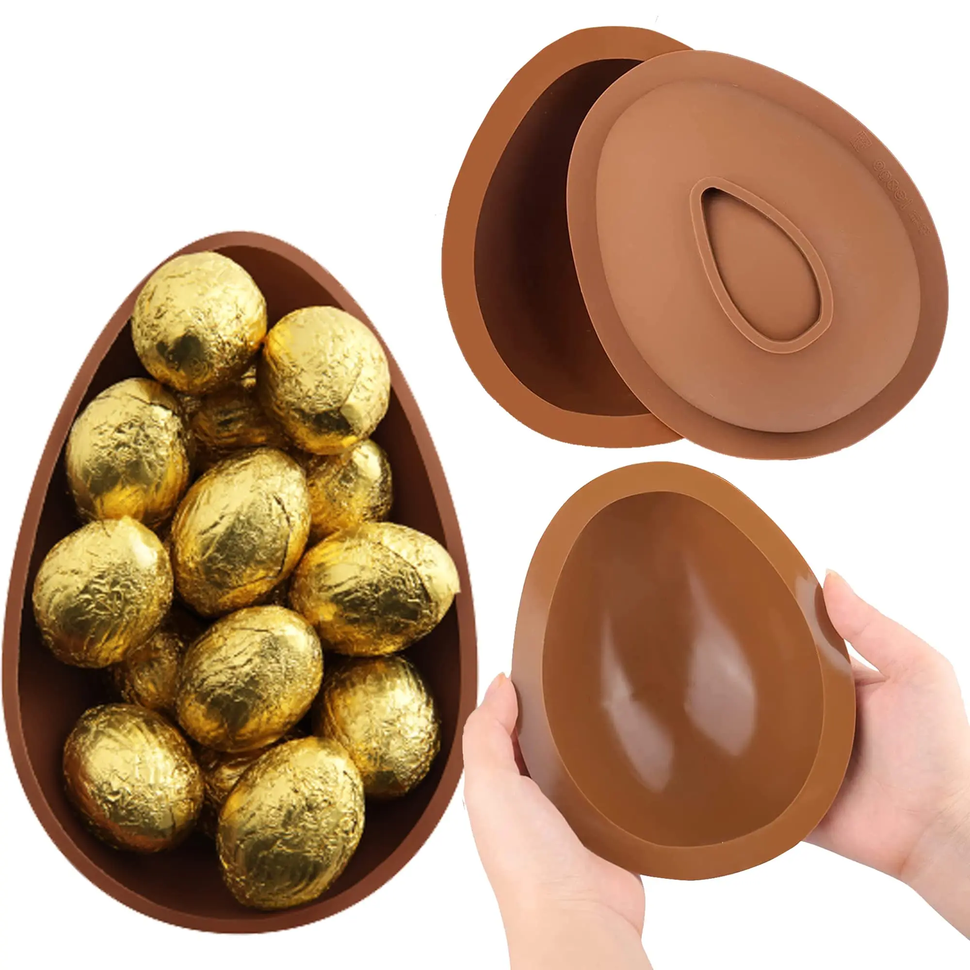 Stampo In Silicone A Mezza Sfera Con Piccolo Martello Stampi Per Uova Di Cioccolato Di Pasqua Stampo Per Bomba Al Cioccolato Bakeware