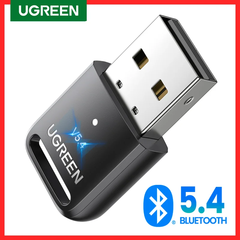 Ugreen Usb Bluetooth 5.3 5.4 Adattatore Dongle Per Altoparlante Pc Mouse Wireless Tastiera Musica Ricevitore Audio Trasmettitore Bluetooth