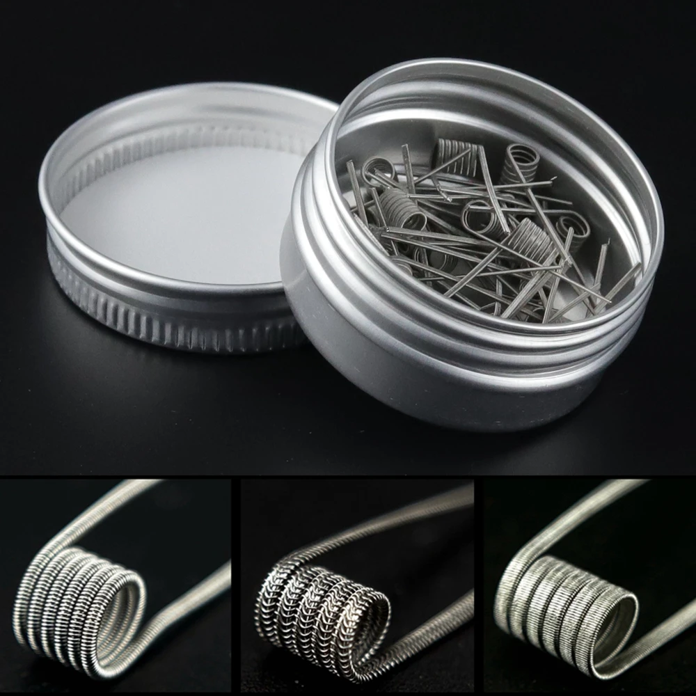 Diametro Interno 2.5Mm Prebuild Mtl/Aio/Boro/R-Ba/Rdl Spring Coil Tool Fusibile Clapton Alien Resistance Wire A1/Ss316L/Ni80