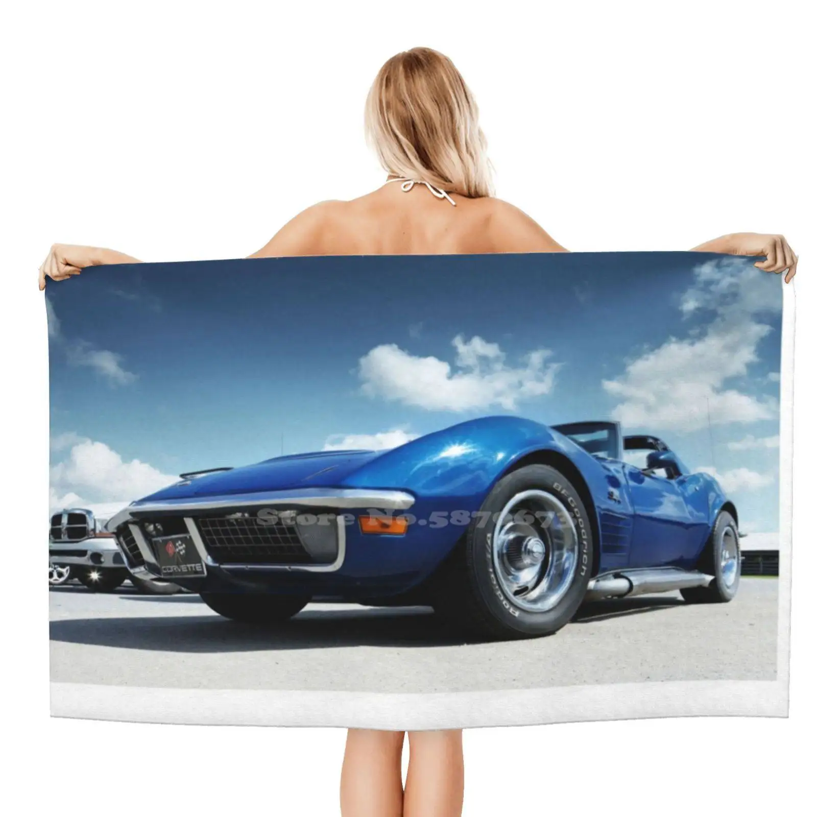 Chevy C3 Corvette Fashion Soft Asciugamano Da Bagno Doccia C3 Chevy Chevrolet Corvette Stingray Vette Facemask