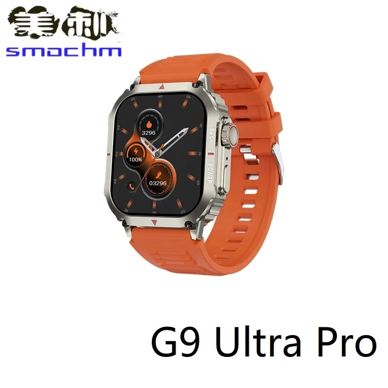 1/2 /3 /4/ 5 Pezzi/Lottp Smochm G9 Ultra Pro Gold 49Mm Bluetooth Call Wireless Charge 3 Cinturini Orologio Intelligente Da Uomo Per Iphone Android