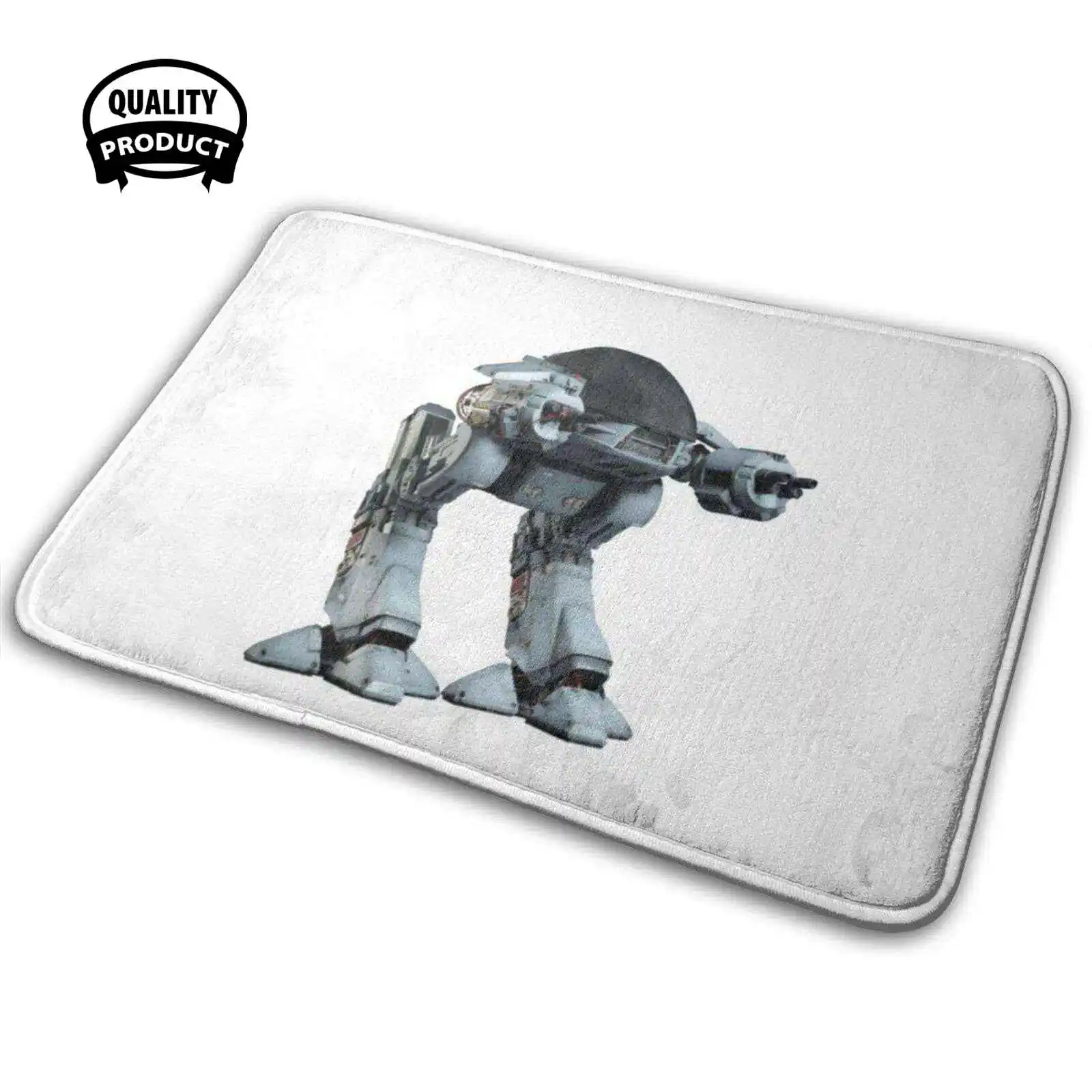 Ed 209 Robocop Movie Comodo Zerbino Tappeto Tappeto Cuscino Robocop Ed 209 Robot Ocp Cyborg Movie Sci Fi 80S Ed209 Retro