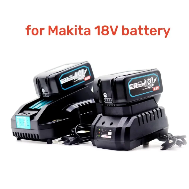Batteria E Caricabatterie Originali Bl1830 18V 6000Mah Per Batteria Makita 18V Ricaricabile Sostituzione Bl1840 Bl1850 Bl1860 Bl Tools