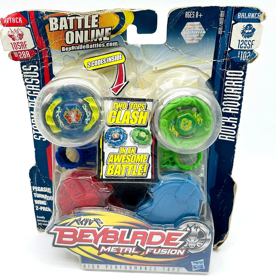 Beyblade Bb28 Metal Masters 2-Pack / Storm Pegasus Vs Rock Aquario B-102
