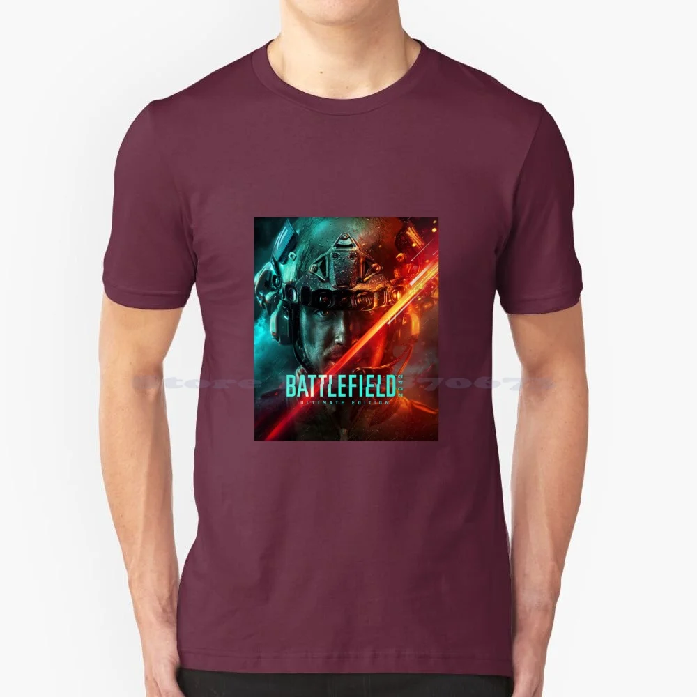 Battlefield 2042 T Shirt 100% Cotone Tee Battlefield 2042 Videogiochi Pc