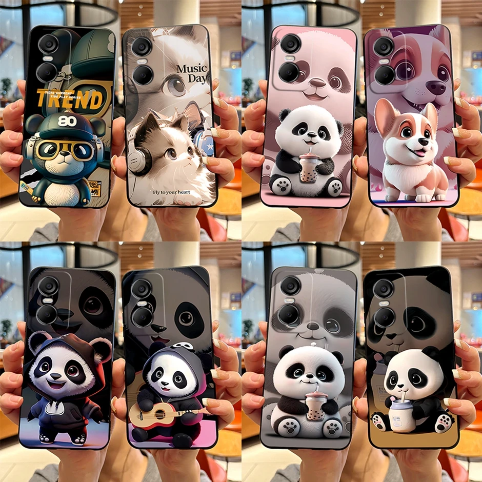 Mobilie Cover Per Telefono Per Tecno Pop 6 Pro Contenimento Protettivo Per Tecno Pop 6 Pro Custodia Sottile Cute Cartoon Soft Silicone Shell