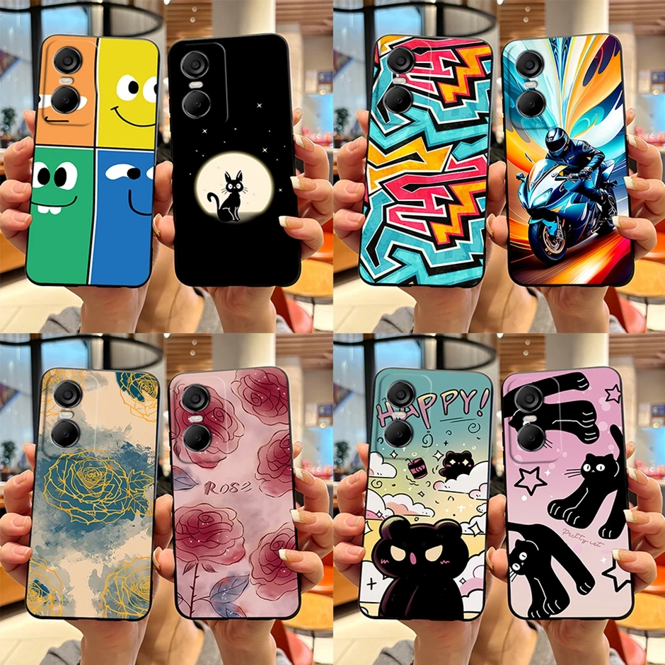 Custodia Sottile Per Tecno Pop 6 Pro Simpatico Cartone Animato Custodia Protettiva In Silicone Morbido Per Tecno Pop 6 Pro Custodia Per Cellulare