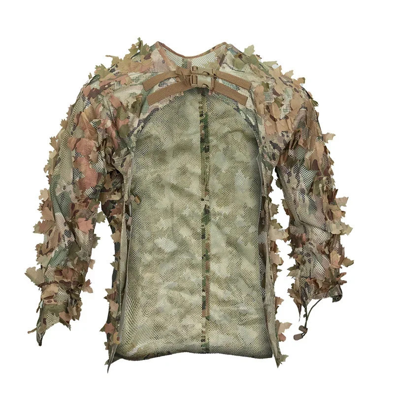 Tattiche Foglia Camouflage Mantello Abbigliamento Da Caccia Maglia Aldult Camuflaje Softair Cs Tuta Da Tiro Attrezzatura Da Caccia All'Aperto