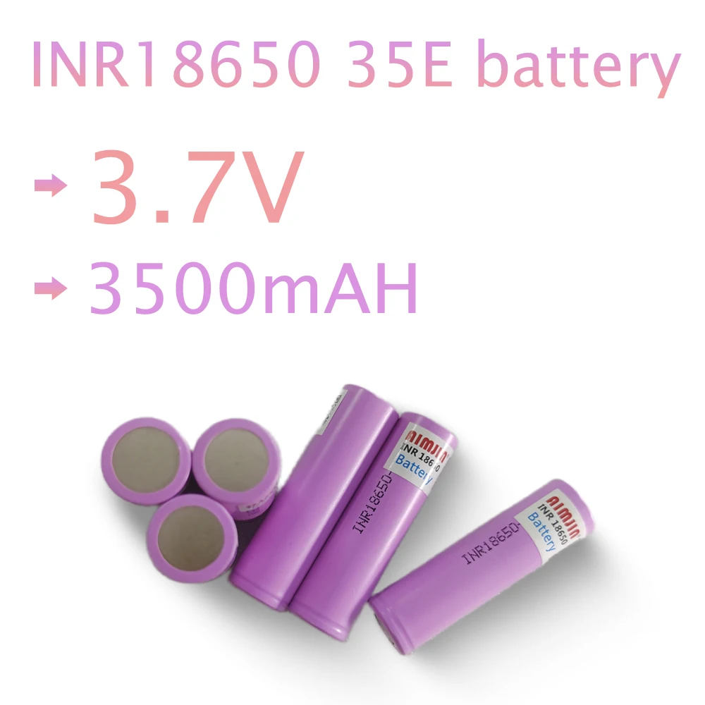 Per Samsung 35E Inr 18650 20A Batteria Esterna Sostitutiva Al Litio Lon 3.7V 3500Mah 18650 Batteria