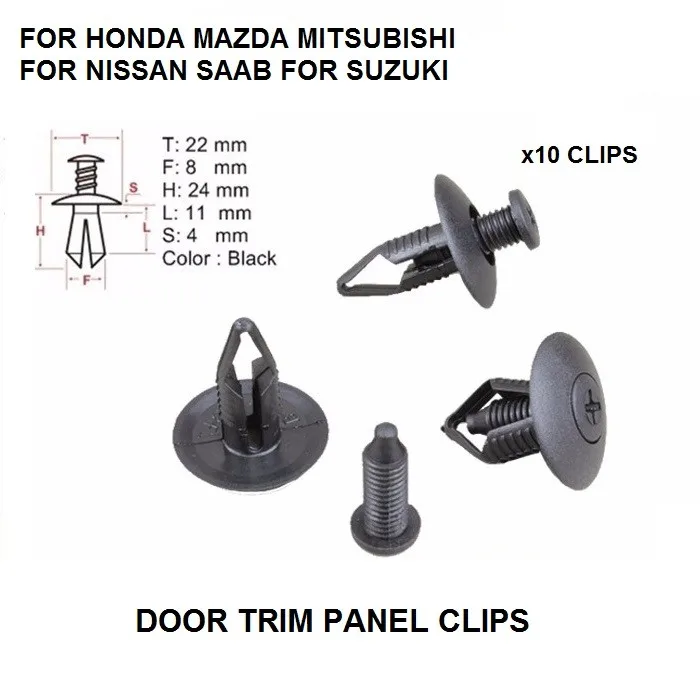 Per Honda Mazda Mitsubishi Nissan Saab Per Suzuki Door Trim Panel Pinze X10