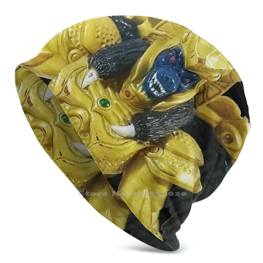 Goldar Evi Alien Action Figure Stretch Beanie 3D Fai Da Te Print Cap Zapwow Vintage Toy Action Figure Goldar Villain Evi Alien Squatt