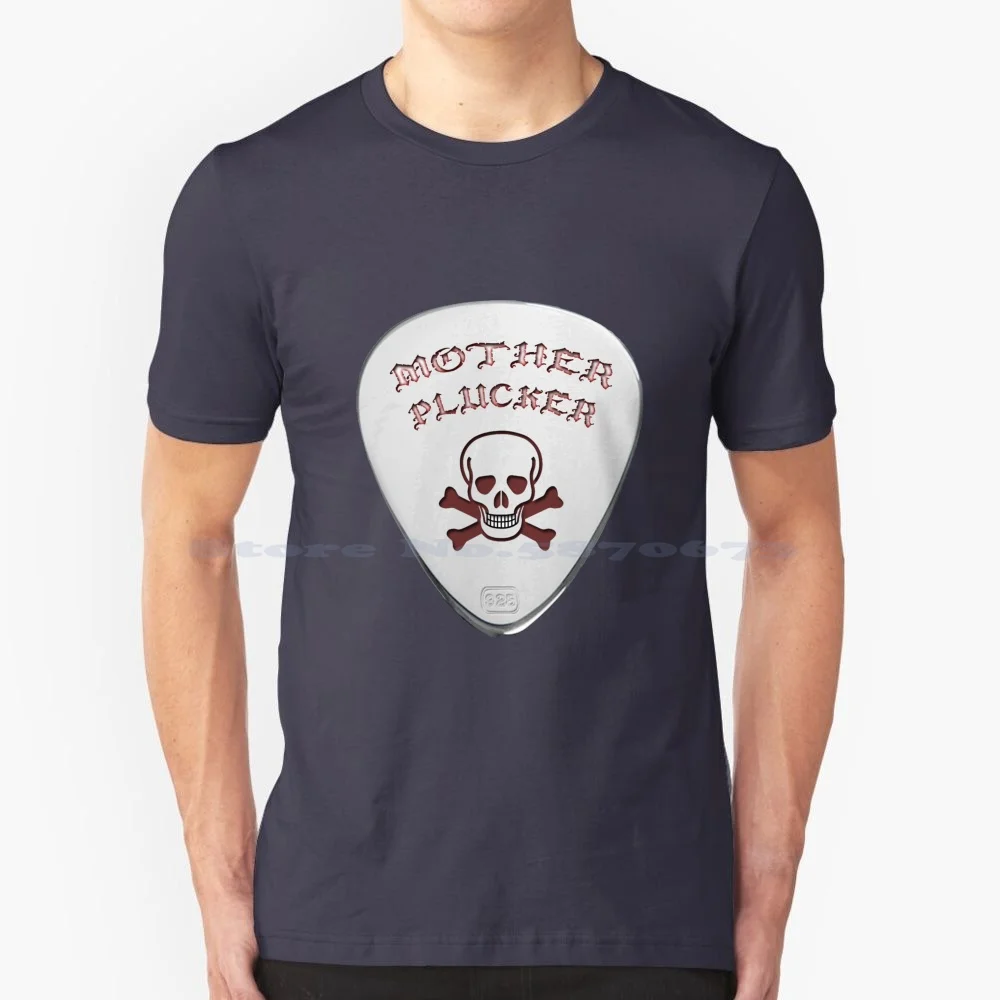 Maglietta Madre Plucker 100% Cotone Tee Pick Plettro Guitar Hero Games Knight Rider Logo Kitt Car Back To The Future Zebra Kitt