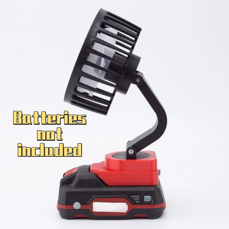 Ventilatore Da Campeggio Portatile Con Ventola Cordless Regolabile Multi Angolo Adatto Per Batteria Al Litio Parkside 20V (Batteria Esclusa)
