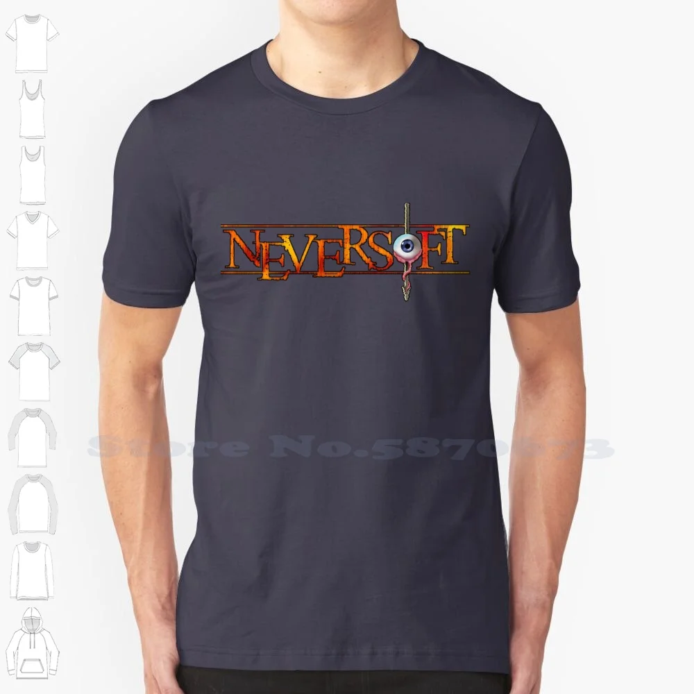 Neversoft Cool Design Trendy T-Shirt Tee Neversoft Tony Hawk Tony Hawk Pro Skater Underground Ps2 2 Guitar Hero
