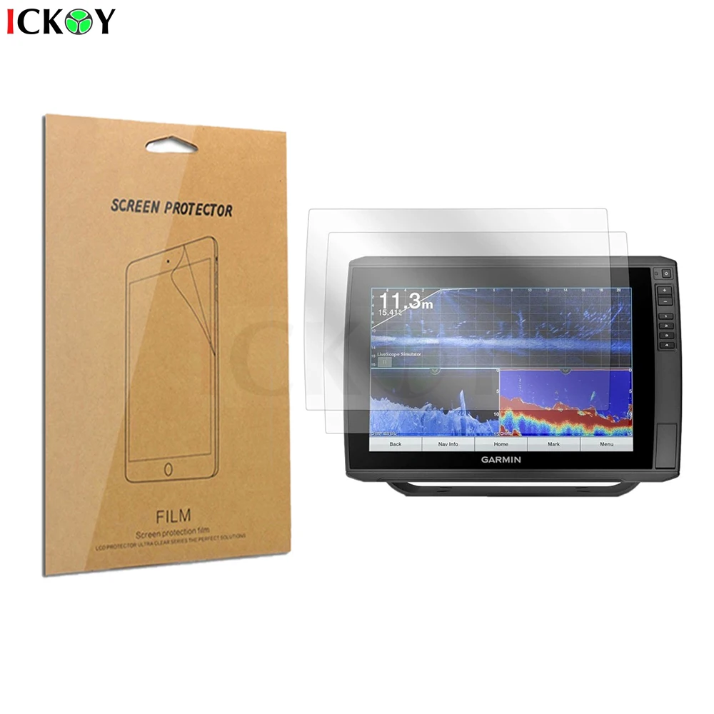 Pellicola Protettiva Anti-Scrach Protettiva Per Schermo Hd Trasparente Da 2 Pezzi Per Garmin Echomap Ultra 122Sv