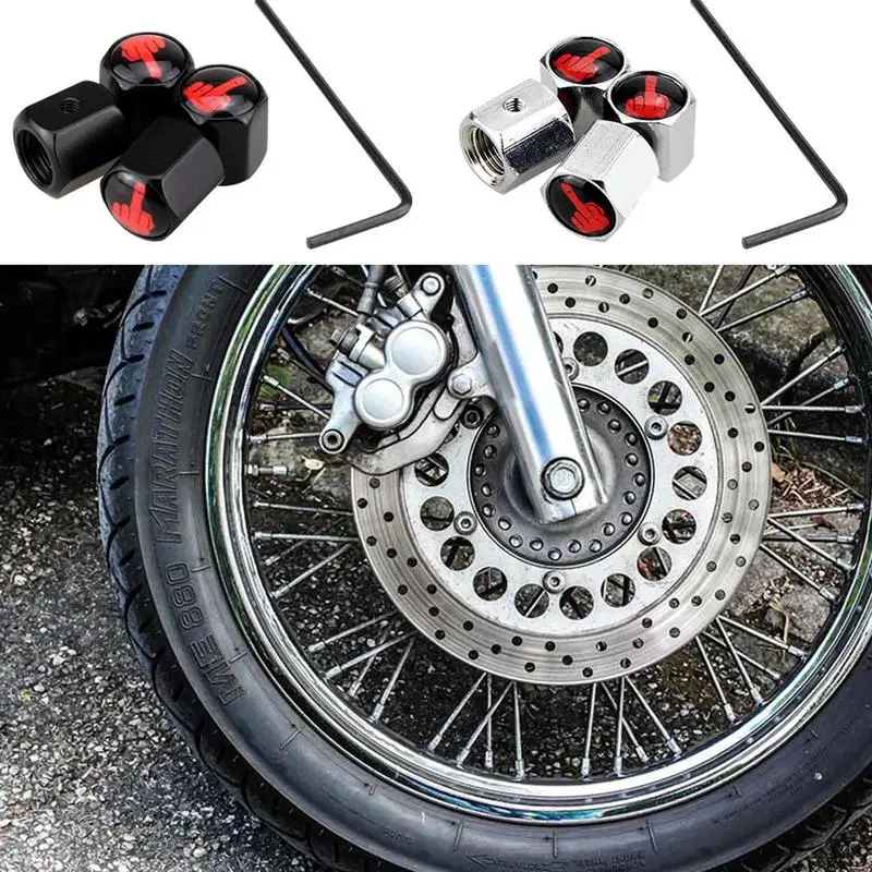 Stelo Della Valvola Del Pneumatico Dell'Auto C-Ap Valvola Del Pneumatico Stile Dito C-Ap-Ss Design Unico Divertente Aria C-Ap Stelo Della Valvola Del 