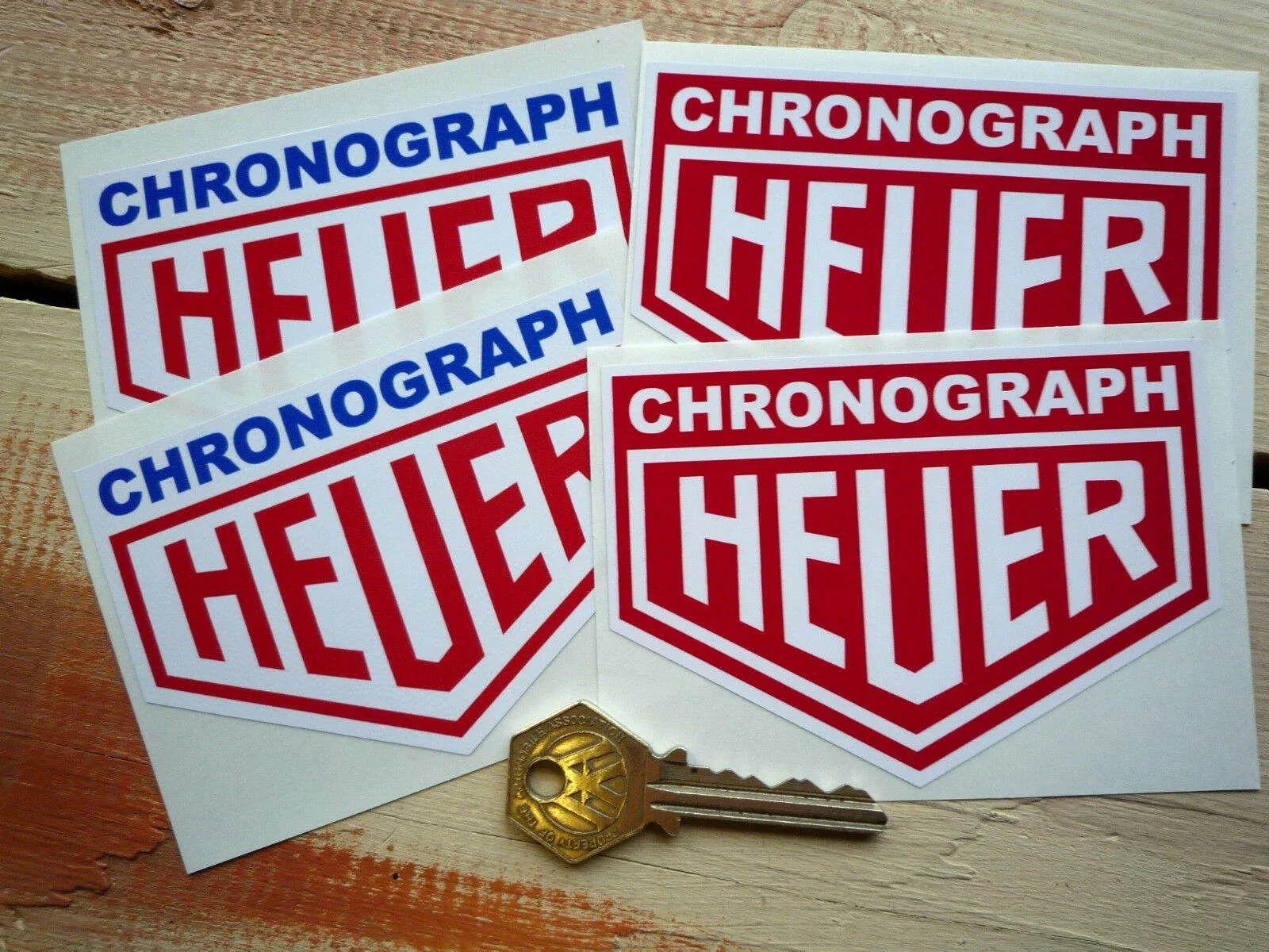 Per X2 Heuer Cronografo Classic Racing Car Stickers Coppia Rally F1 Race Formula One