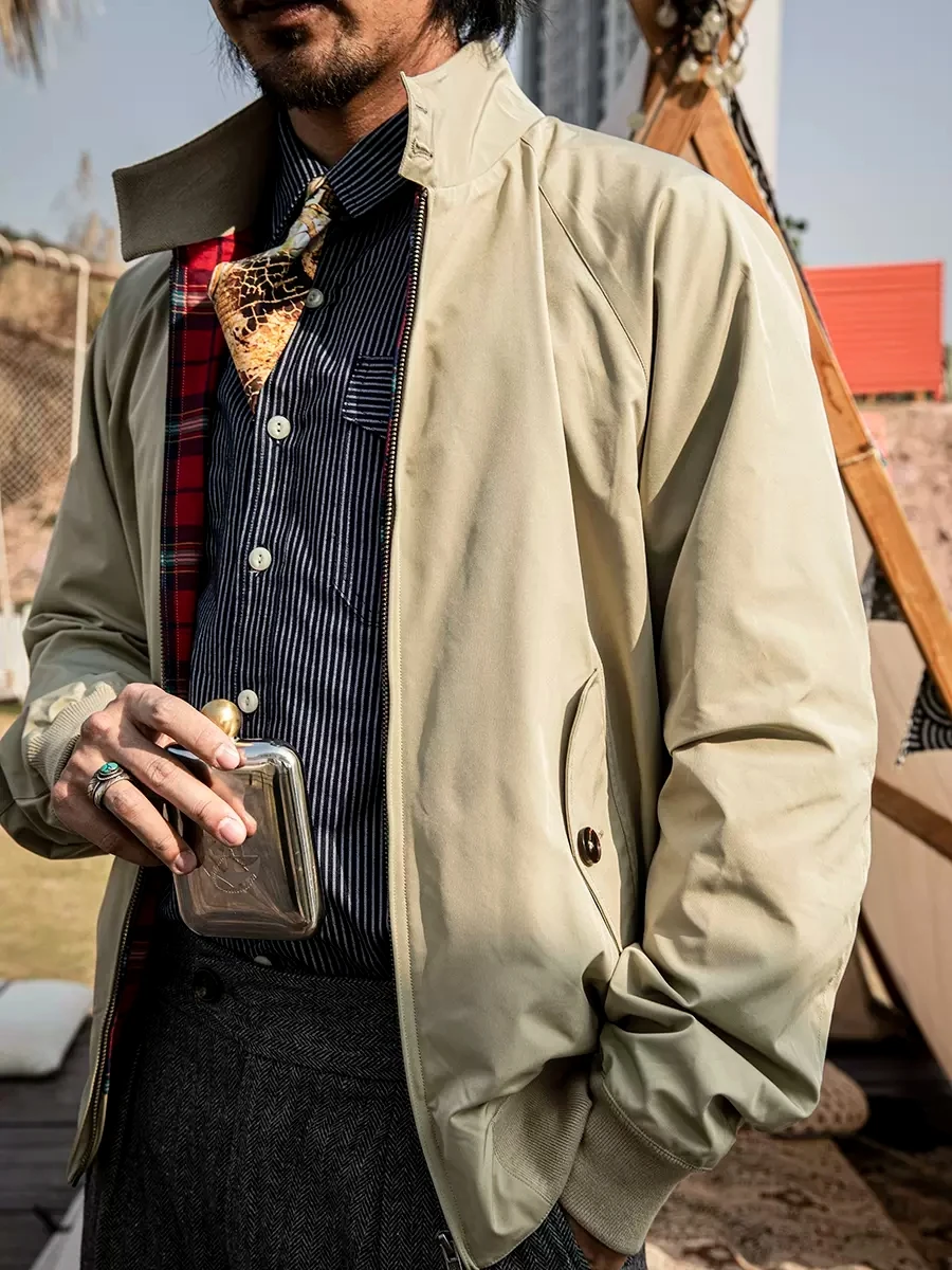 Giacca Red Tornado Harrington Giacca A Vento Da Uomo Resistente All'Acqua Heritage Fashion